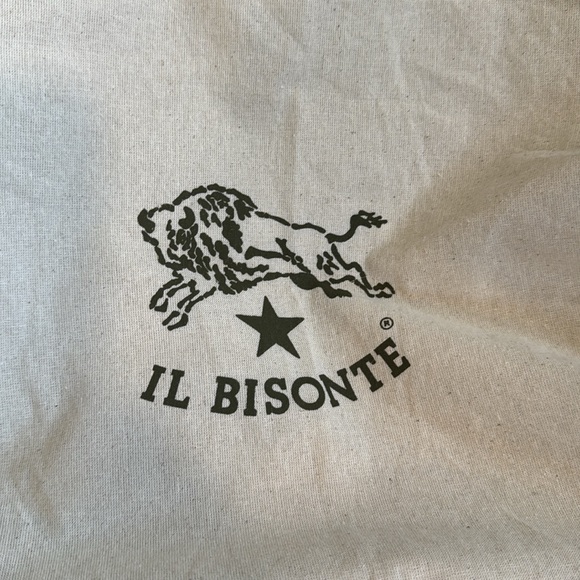 IL Bisonte Black Leather Tote Bag with pouch - Picture 6 of 6